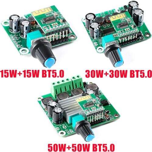 Bluetooth Digital Stereo Class D Audio Power Amplifier Board DIY BT 5.0 TPA3110 5.0 TPA3116 15W+15W 30W+30W 50W+50W