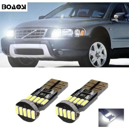 BOAOSI 2x T10 W5W 4014 CANBUS LED Parking Lights Marker Lamps Bulb For Volvo S60L S80L XC90 S60 C70 V60 V50 V40 XC60 S40 S80