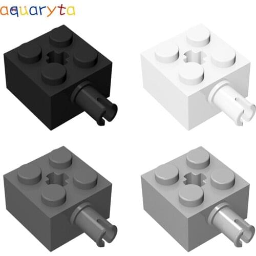 Aquaryta 30pcs Technology Building Blocks Parts Accessories DIY 2x2 Bring A Bolt Brick Compatible with 6232 Education Toys
