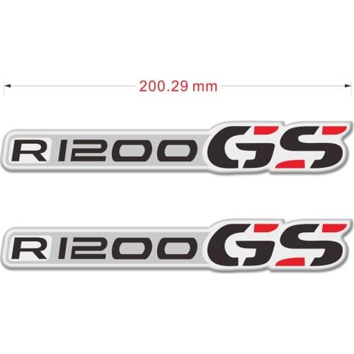 For BMW R1200GS R1200 R 1200 GS Motorcycle Stickers Side Panel Protector Fairing Emblem Tank Pad Aluminum Case ADV Adventure