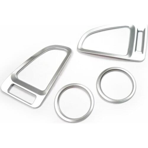 For Honda HR-V HRV 2014 2015 2016 LHD Car Air Conditioner Outlet Vent Covers Decoration Garnish Auto Cover Protector ABS Styling