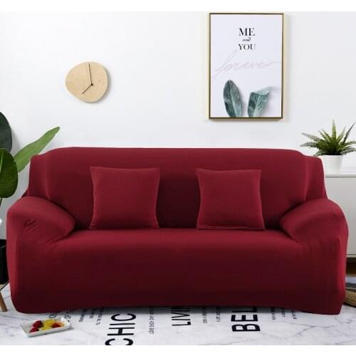 Elastic White Sofa Cover Stretch Tight Wrap All-inclusive Sofa Covers for Living Room Couch Cover Chair Sofa Cover Pillow Case