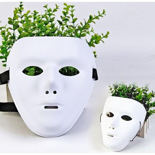 HOT Funny JabbaWockeeZ White Face Mouth Women Men Cosplay Masks Masquerade Ball Party Adult Children Halloween Xmas PVC Mask