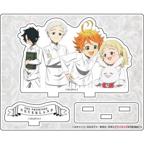 2021 Anime The Promised Neverland Emma Norman Ray Figure Character Decor Student Cosplay Stand Model Plate Cartoon Desktop Toy