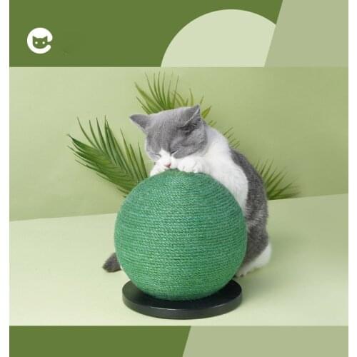Cat scratching Ball Cat Scratcher Toy Natural Sisal Cats Claw Grinder Interactive Kitten Playing Ball toys Protecting Furniture
