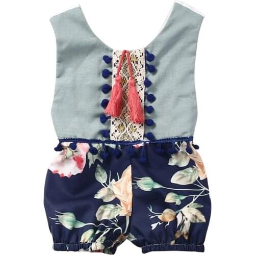2018 Newbown Infant Baby Girl Romper 2019 Summer Sleeveless Jumpsuit Outfits Infant Toddle Girls Rompers