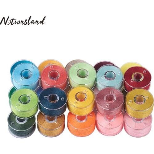 25pcs Assorted Colors Bobbins with Sewing Thread for Sewing Machine Embroidery Thread DIY Craft Polyester Thread Sewing Supplies