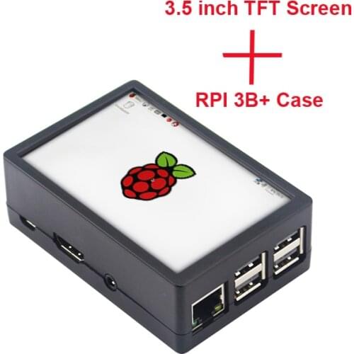 Raspberry Pi 3 Model B+ ABS Case with 3.5 inch TFT Screen for Raspberry Pi 3 Model B+/ Raspberry Pi 3 Model B/RPI 3B