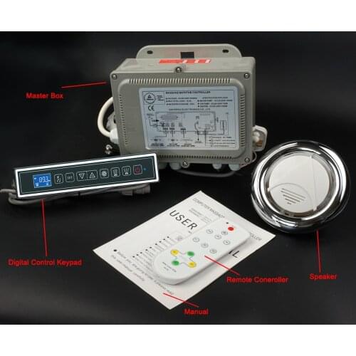 Massage bathtub control system,whirlpool controller rectangularl keypad 220V and 110V opetion GD-7001B