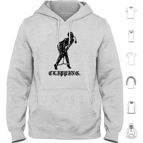 Clipping Wriggle Hoodie Long Sleeve Clipping Merchandise Experimental Meme Music Wriggle Clipng Merch Bondage Sexy