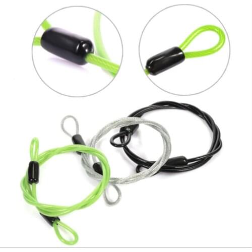 Stainless Steel Bicycle Lock Sport Security Loop Cable Lock Bike Bicycle Scooter Double Ended Steel Rope Lock Candado Bicicleta