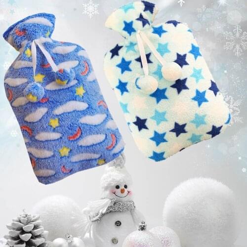 1pc Cute Hot Water Bottle Warm Belly Treasure Cartoon Warmer Filled Explosion-proof Portable Winter Reusable Hand Warmer