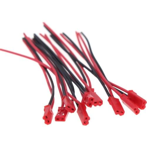 10 Pairs 100mm JST Connector Plug Cable Male+Female for RC Model Car Lipo Battery Helicopter DIY FPV Drone Part