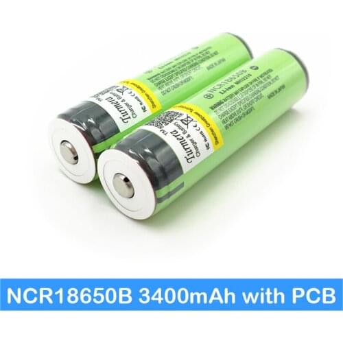 18650 3400mah ncr18650b protected New Original 18650 3.7v 3400mah Lithium Rechargeable Battery for head flashlight