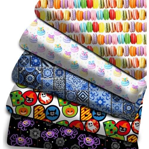 20*33cm Patchwork Sewing Machine Printed Polyester Cotton Fabric for Tissue Kids Home Textile for Sewing Materials,1Yc11106