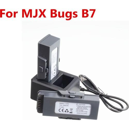 7.6V 1500mAh Battery for MJX B7 Bugs 7 Quadcopter Drone accessories Original 7.6V Lithium Battery Charger Set