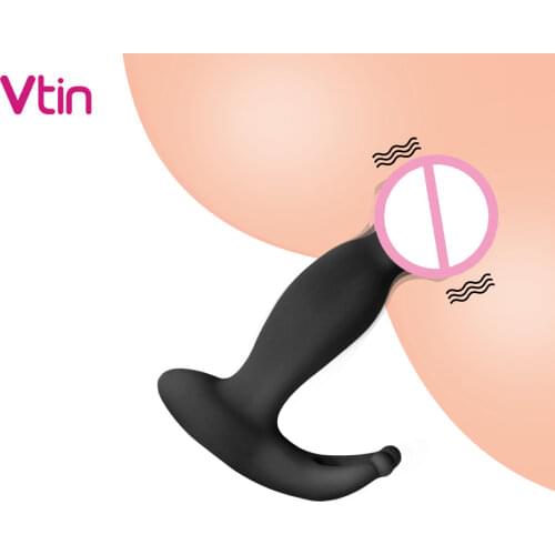 Anal Plug Sex Toys Vibrating Male G SPot Prostate Massager Sex Product Anal Butt Plug Silicone Sex Toys for Men Couples