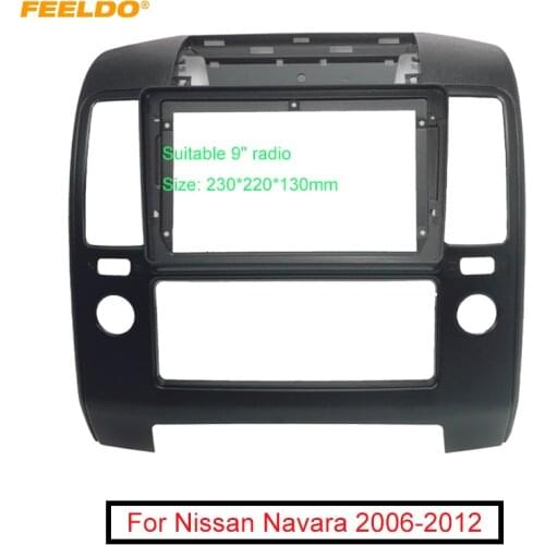 Car Dask Kit Fascia Frame Adapter For Nissan Navara(05-10))/Frontier(05-09) Aftermarket 9" Big Screen Stereo Radio Installation
