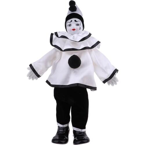 38cm Porcelain Dolls Clown For Kids Birthday Gifts Toy Home Table Decoration Kids Toy Gifts #4