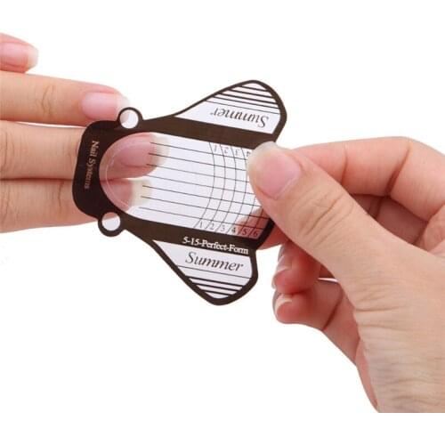 Wholesale 100pcs Nail Art French Acrylic UV Gel Tips Extension Builder Form Guide Stencil Manicure Tools