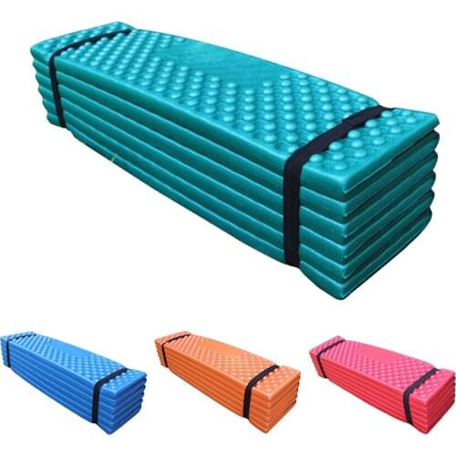 190x57*2cm Moisture Proof Camping Mattress Sleeping Pad Folding Egg Slot Yoga Mat Picnic Mat Outdoor Beach Mat Natural Rubber