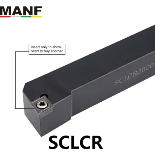 MANF CNC 20mm 32mm SCLCR-2525M09 External Turning Tool Holder CCMT09 Inserts Lathe Cutter Clamped Steel Tool Tungsten Carbide