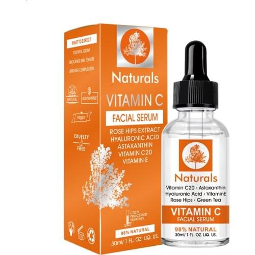 MO TULIP Vitamin C Whitening Serum Hyaluronic Acid Face Cream & Vitamin E - Organic Anti-Aging Serum for Face Eye Treatment