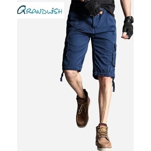 Mens Military Cargo Shorts 2021 Brand Army Camouflage Tactical Shorts Men Cotton Loose Work Casual Short Pants Plus Size;ZA478