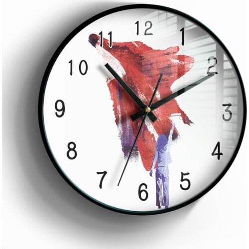 Nordic Silent Wall Clock Large Hanging Clocks Wall Watch Home Simple Modern Living Room Luxury Saat Home Décor