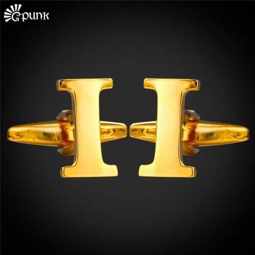 Novelty Accessories Cufflinks For Men High Quality yellow Gold/ color Trendy Jewelry French Nail Wholesale C2039G