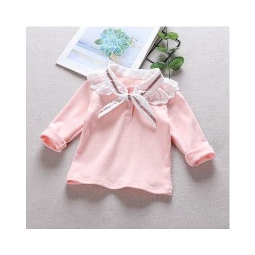 2020 Autumn Childrens T Shirt Baby Turtleneck T-shirt Childrens Boys and Girls Long-sleeved Bottoming T Shirt Baby Velvet Tees