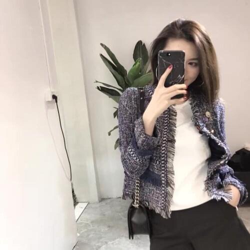 Coats and jackets women spring coat long-sleeved temperament commuter repair clothes tweed short coat tide female
