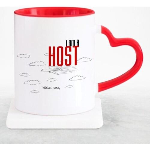 Personalized Professional Host Red Heart Mug Cup