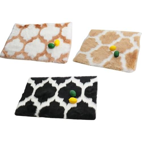 90x60cm Fluffy Rug Home Furry Mat Shaggy Long Plush Floor Carpet For Dorm Bedroom Decor