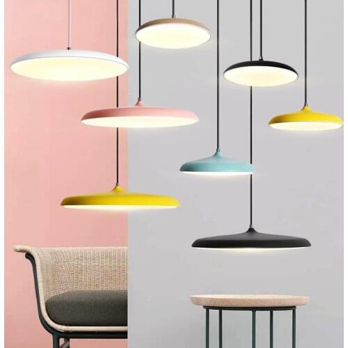 Nordic pendant lights modern minimalist restaurant pendant lamp flying saucer designer chandelier table lamp single pendant lamp