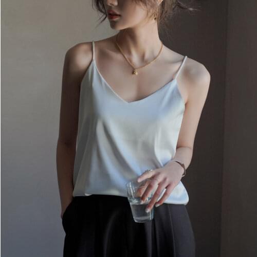 TOPPICK Womens Silk Tops