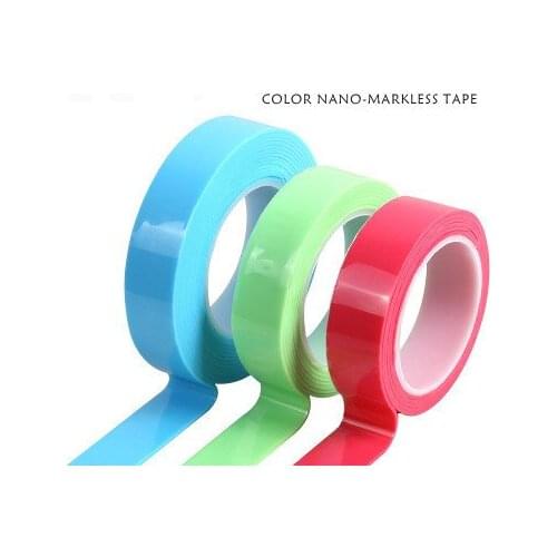 Magic Tape Home Decoration Accessories Color Double-sided Seamless Nano Tape Waterproof Wallpaper for Bathroom