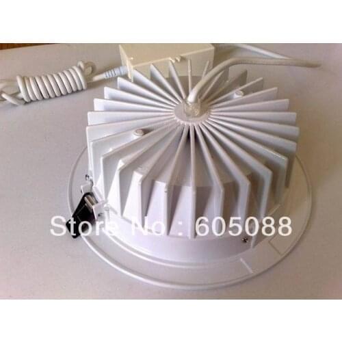 8" 24w aluminium recessed down lighting with external driver AC100-240v color white 2373lm 10pcs/lot 2018 Christmas wholesale