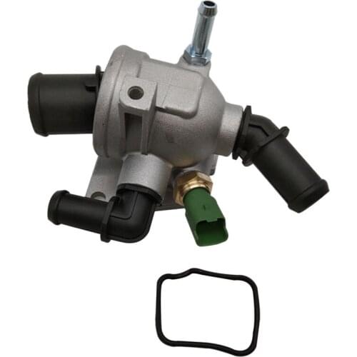 Engine Coolant Water Outlet Thermostat with Housing Assembly for Opel Vauxhall Astra h Astravan Mk5 Corsa d Mk3