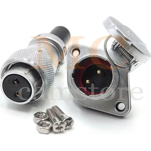 WS20 2Pin-12Pin Panel Mount Waterproof Connector ,Aviation Plug and Socket, LED Industrial Electrial Power Connector
