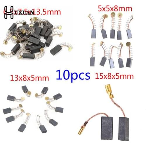 10Pcs Carbon Brushes Spare Parts Mini Drill Electric Grinder Replacement For Electric Motors Rotary Tool