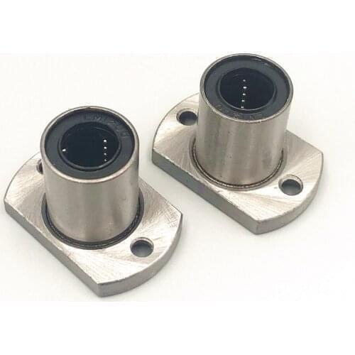 4pcs/Lot LMH12UU LMH12 Ellipse Flange Linear Bearing Ball Bushing 12x21x30mm for 12mm Linear Motion Shaft Rod CNC Parts