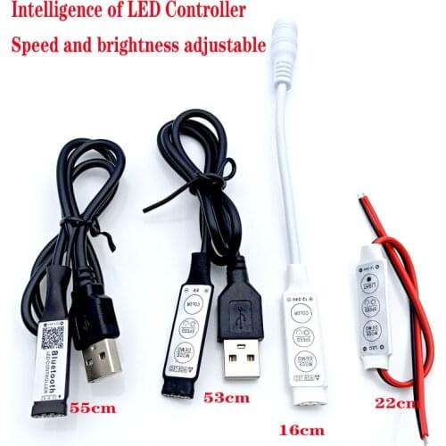5V USB LED RGB Wifi Controller Bluebooth Power For TV Backlight led strip RGB Controller Remote Light Wifi Magic Home colorful