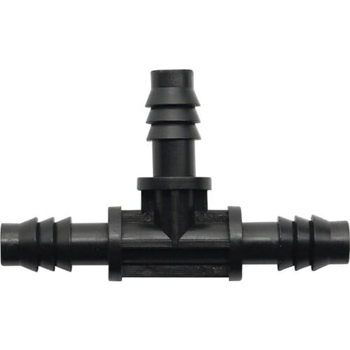 8mm/11mm Hose Tee Barb Connector Garden Irrigation Hose Splitter Agriculture Gardening Tools and Equipment 200 Pcs