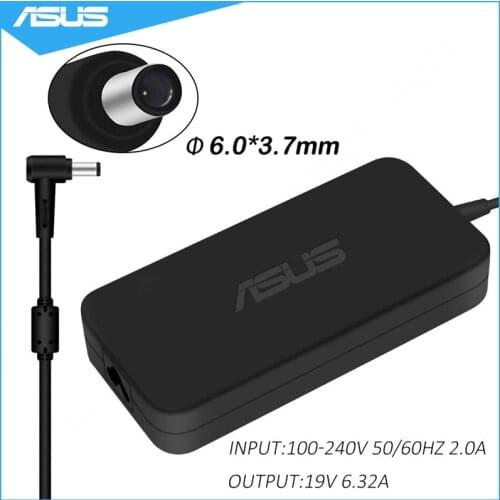 For Asus Laptop Adapter 19V 6.32A 120W DC 6.0*3.7mm AC Power Charger For ASUS TUF Gaming FX705GM FX705DT FX705GE FX705GD FX505