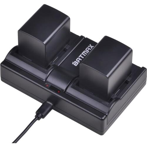 2Pc BP-820 Battery + Dual Charger for Canon VIXIA GX10, XF400, XF405 HFG20, HFG30, HFG40, HFM41, HFM400, HFS21, HFS30