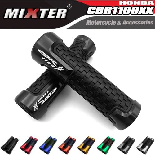Motorcycle Accessories CNC 22mm Hand Grips Rubber Gel Handle Grip Handlebar For HONDA CBR1100XX BLACKBIRD 1996-2007 CBR 1100XX
