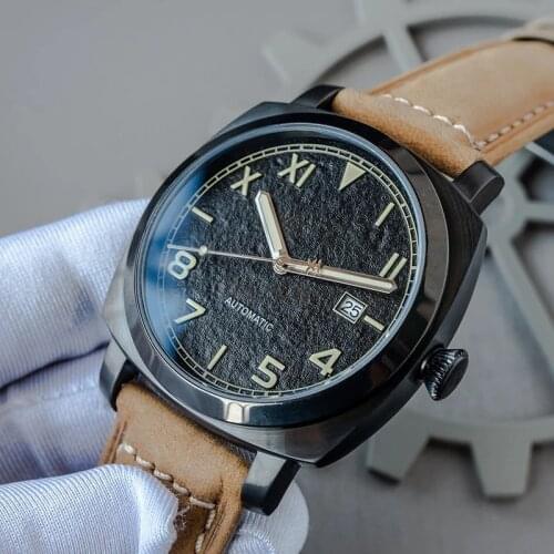 Sugess Automatic Mechanical Watch Super Luminous Hands Seiko NH35 Movement Wrist Watches For Men Luxury Date Indicator