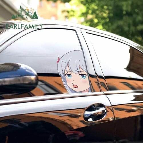 EARLFAMILY 26cm x 17.8cm for Disgusted Izumi Sagiri Vinyl Car Stickers VAN Anime Decoration Suitcase Tuning Window Trunk Decal