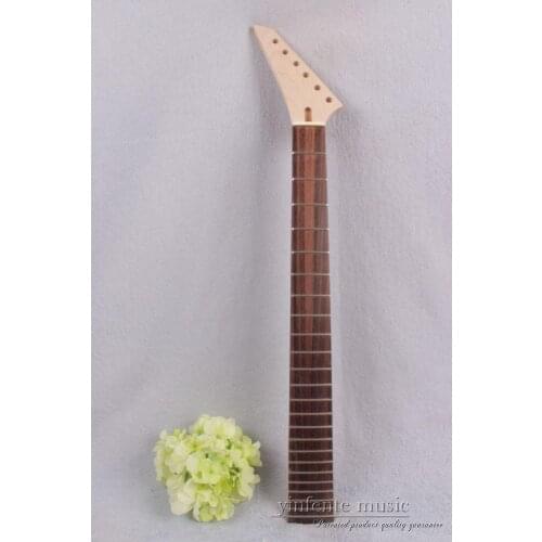 New Electric Guitar Neck Maple Rosewood 24 fret 25.5 inch Left Top parts #752